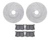 2502-03063 Geoperformance Drilled/Slotted Rotors w/5000 Advanced Brake Pads Kit, 2015-2017 Kia/Hyundai/Genesis, Position: Front - image 1