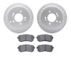 2502-03069 Geoperformance Drilled/Slotted Rotors w/5000 Advanced Brake Pads Kit, 2010-2016 Kia/Hyundai/Genesis, Position: Rear - image 1