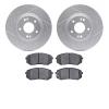 2502-03076 Geoperformance Drilled/Slotted Rotors w/5000 Advanced Brake Pads Kit, 2015-2015 Kia/Hyundai/Genesis, Position: Front - image 1