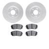 2502-03077 Geoperformance Drilled/Slotted Rotors w/5000 Advanced Brake Pads Kit, Fits Select Kia/Hyundai/Genesis, Position: Fron - image 1