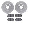 2502-03082 Geoperformance Drilled/Slotted Rotors w/5000 Advanced Brake Pads Kit, 2010-2013 Kia/Hyundai/Genesis, Position: Front - image 1
