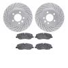 2502-11013 Geoperformance Drilled/Slotted Rotors w/5000 Advanced Brake Pads Kit, 2005-2007 Land Rover, Position: Front - image 1