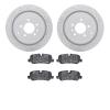 2502-11015 Geoperformance Drilled/Slotted Rotors w/5000 Advanced Brake Pads Kit, 2005-2016 Land Rover, Position: Rear - image 1