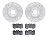 2502-11022 Geoperformance Drilled/Slotted Rotors w/5000 Advanced Brake Pads Kit, 2010-2017 Land Rover, Position: Front - image 1