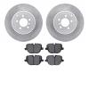 2502-11023 Geoperformance Drilled/Slotted Rotors w/5000 Advanced Brake Pads Kit, 2010-2012 Land Rover, Position: Rear - image 1