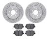 2502-11024 Geoperformance Drilled/Slotted Rotors w/5000 Advanced Brake Pads Kit, 2010-2013 Land Rover, Position: Rear - image 1