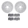 2502-13031 Geoperformance Drilled/Slotted Rotors w/5000 Advanced Brake Pads Kit, 2006-2007 Subaru, Position: Front - image 1