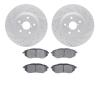 2502-13033 Geoperformance Drilled/Slotted Rotors w/5000 Advanced Brake Pads Kit, 2018-2019 Subaru, Position: Front - image 1