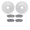 2502-13037 Geoperformance Drilled/Slotted Rotors w/5000 Advanced Brake Pads Kit, 2005-2018 Subaru, Position: Front - image 1