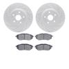 2502-13038 Geoperformance Drilled/Slotted Rotors w/5000 Advanced Brake Pads Kit, 2006-2021 Subaru, Position: Front - image 1