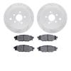 2502-13041 Geoperformance Drilled/Slotted Rotors w/5000 Advanced Brake Pads Kit, 2008-2015 Subaru, Position: Rear - image 1