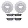 2502-13045 Geoperformance Drilled/Slotted Rotors w/5000 Advanced Brake Pads Kit, 2014-2018 Subaru, Position: Rear - image 1