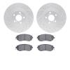 2502-13051 Geoperformance Drilled/Slotted Rotors w/5000 Advanced Brake Pads Kit, 2010-2020 Multiple Makes/Models, Position: Fron - image 1