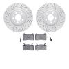 2502-16002 Geoperformance Drilled/Slotted Rotors w/5000 Advanced Brake Pads Kit, 2017-2021 Alfa Romeo, Position: Front - image 1