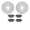 2502-20008 Geoperformance Drilled/Slotted Rotors w/5000 Advanced Brake Pads Kit, 2001-2004 Multiple Makes/Models, Position: Rear - image 1