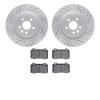2502-20011 Geoperformance Drilled/Slotted Rotors w/5000 Advanced Brake Pads Kit, 2003-2005 Jaguar, Position: Rear - image 1