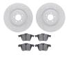 2502-20018 Geoperformance Drilled/Slotted Rotors w/5000 Advanced Brake Pads Kit, 2006-2019 Jaguar, Position: Front - image 1