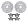 2502-20025 Geoperformance Drilled/Slotted Rotors w/5000 Advanced Brake Pads Kit, 2013-2015 Jaguar, Position: Rear - image 1