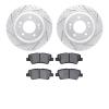 2502-21009 Geoperformance Drilled/Slotted Rotors w/5000 Advanced Brake Pads Kit, Fits Select Kia/Hyundai/Genesis, Position: Rear - image 1