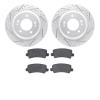 2502-21010 Geoperformance Drilled/Slotted Rotors w/5000 Advanced Brake Pads Kit, 2016-2017 Kia/Hyundai/Genesis, Position: Rear - image 1