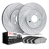 2502-21013 Geoperformance Drilled/Slotted Rotors w/5000 Advanced Brake Pads Kit, 2015-2017 Kia/Hyundai/Genesis, Position: Front - image 1