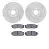 2502-21024 Geoperformance Drilled/Slotted Rotors w/5000 Advanced Brake Pads Kit, 2015-2021 Kia/Hyundai/Genesis, Position: Front - image 1