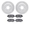 2502-21028 Geoperformance Drilled/Slotted Rotors w/5000 Advanced Brake Pads Kit, Fits Select Kia/Hyundai/Genesis, Position: Rear - image 1