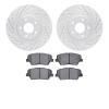 2502-21039 Geoperformance Drilled/Slotted Rotors w/5000 Advanced Brake Pads Kit, 2015-2020 Kia/Hyundai/Genesis, Position: Front - image 1