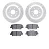 2502-21041 Geoperformance Drilled/Slotted Rotors w/5000 Advanced Brake Pads Kit, 2009-2010 Kia/Hyundai/Genesis, Position: Rear - image 1