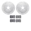 2502-26000 Geoperformance Drilled/Slotted Rotors w/5000 Advanced Brake Pads Kit, 2012-2020 Tesla, Position: Rear - image 1