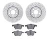 2502-27031 Geoperformance Drilled/Slotted Rotors w/5000 Advanced Brake Pads Kit, 2003-2009 Volvo, Position: Front - image 1