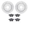 2502-27053 Geoperformance Drilled/Slotted Rotors w/5000 Advanced Brake Pads Kit, 2003-2014 Volvo, Position: Rear - image 1