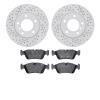2502-31007 Geoperformance Drilled/Slotted Rotors w/5000 Advanced Brake Pads Kit, 1991-2006 BMW, Position: Front - image 1