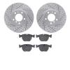 2502-31011 Geoperformance Drilled/Slotted Rotors w/5000 Advanced Brake Pads Kit, 1995-2001 BMW, Position: Front - image 1