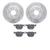 2502-31012 Geoperformance Drilled/Slotted Rotors w/5000 Advanced Brake Pads Kit, 1991-2001 BMW, Position: Rear - image 1