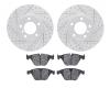 2502-31065 Geoperformance Drilled/Slotted Rotors w/5000 Advanced Brake Pads Kit, 2008-2015 BMW, Position: Front - image 1