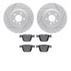 2502-31082 Geoperformance Drilled/Slotted Rotors w/5000 Advanced Brake Pads Kit, 2010-2017 BMW, Position: Rear - image 1