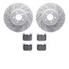 2502-31095 Geoperformance Drilled/Slotted Rotors w/5000 Advanced Brake Pads Kit, 2013-2020 BMW, Position: Front - image 1