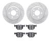 2502-31121 Geoperformance Drilled/Slotted Rotors w/5000 Advanced Brake Pads Kit, 2008-2019 BMW, Position: Rear - image 1
