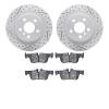 2502-31135 Geoperformance Drilled/Slotted Rotors w/5000 Advanced Brake Pads Kit, 2018-2018 BMW, Position: Rear - image 1