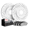 2502-32006 Geoperformance Drilled/Slotted Rotors w/5000 Advanced Brake Pads Kit, 2007-2008 Mini, Position: Front - image 1
