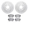 2502-32017 Geoperformance Drilled/Slotted Rotors w/5000 Advanced Brake Pads Kit, 2013-2016 Mini, Position: Front - image 1