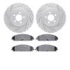 2502-39011 Geoperformance Drilled/Slotted Rotors w/5000 Advanced Brake Pads Kit, 2005-2020 Mopar, Position: Front - image 1