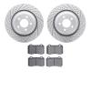 2502-39018 Geoperformance Drilled/Slotted Rotors w/5000 Advanced Brake Pads Kit, Fits Select Mopar, Position: Rear - image 1