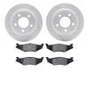 2502-40003 Geoperformance Drilled/Slotted Rotors w/5000 Advanced Brake Pads Kit, 1993-2004 Mopar, Position: Rear - image 1