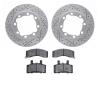 2502-40026 Geoperformance Drilled/Slotted Rotors w/5000 Advanced Brake Pads Kit, 1988-2000 Multiple Makes/Models, Position: Fron - image 1