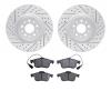 2502-40027 Geoperformance Drilled/Slotted Rotors w/5000 Advanced Brake Pads Kit, 2015-2021 Mopar, Position: Front - image 1