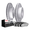 2502-40129 Geoperformance Drilled Brake Rotors w/5000 Advanced Brake Pads Kit, 2007-2018 Multiple Makes/Models, Position: Front - image 1