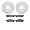 2502-42024 Geoperformance Drilled/Slotted Rotors w/5000 Advanced Brake Pads Kit, 1999-2006 Mopar, Position: Front - image 1