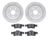 2502-42038 Geoperformance Drilled/Slotted Rotors w/5000 Advanced Brake Pads Kit, Fits Select Mopar, Position: Rear - image 1